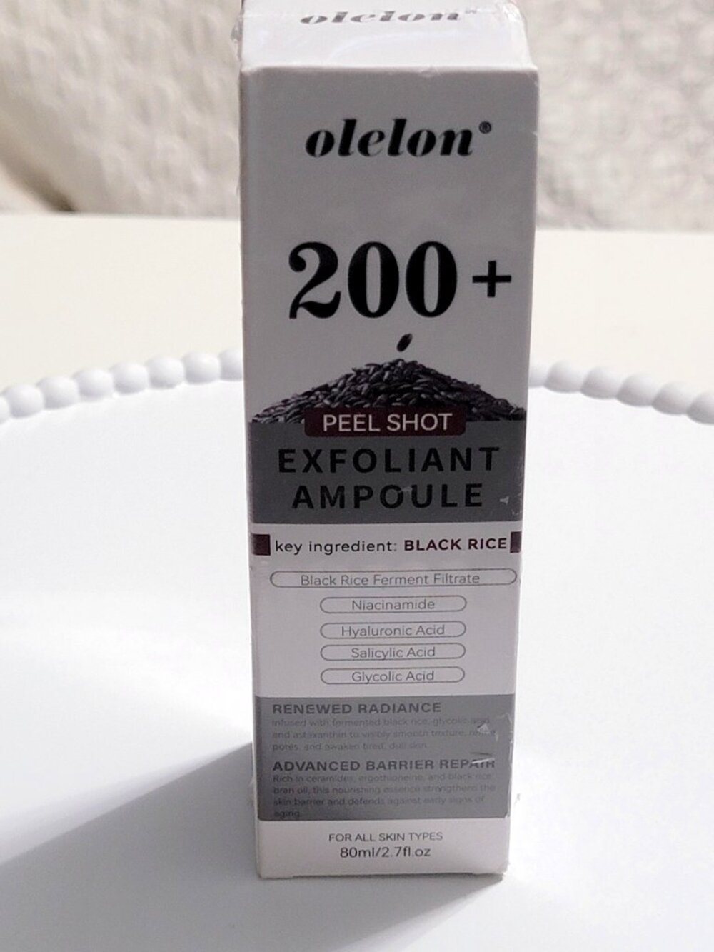 200+ Peeling Shot Exfoliant Ampoule Black Rice NIB